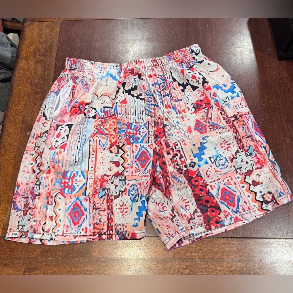 Men’s XL Summer Colorful Patterned Shorts/Swimwear NEW